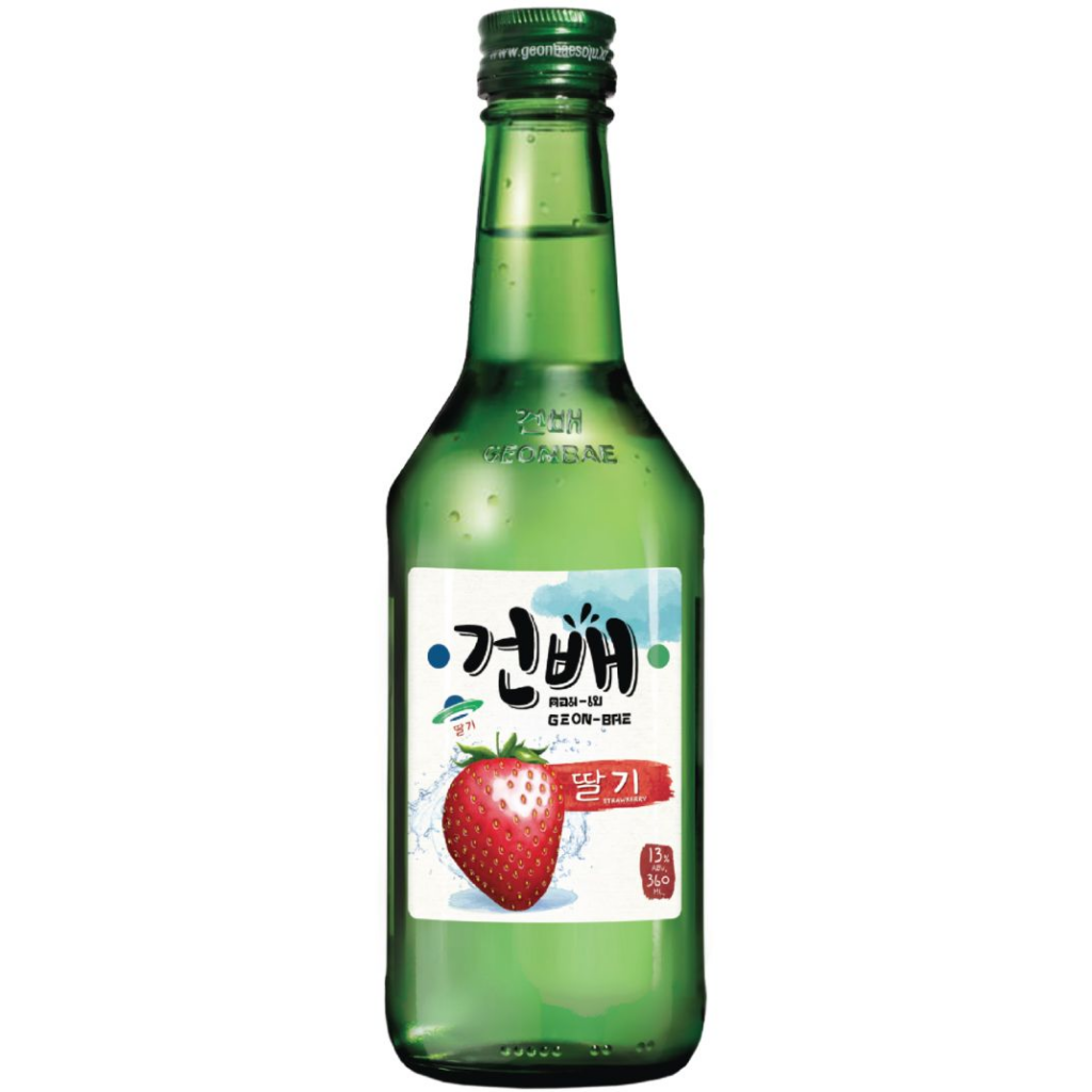 Soju Geonbae Strawberry 0.36l — buy online in Phuket