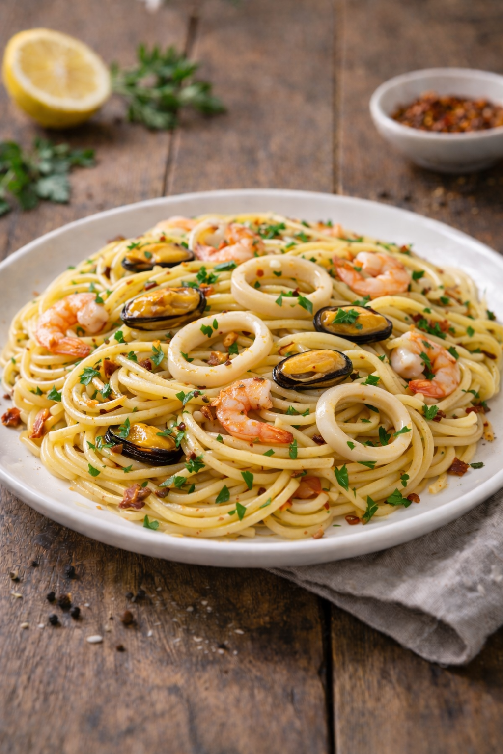 Pasta with Seafood