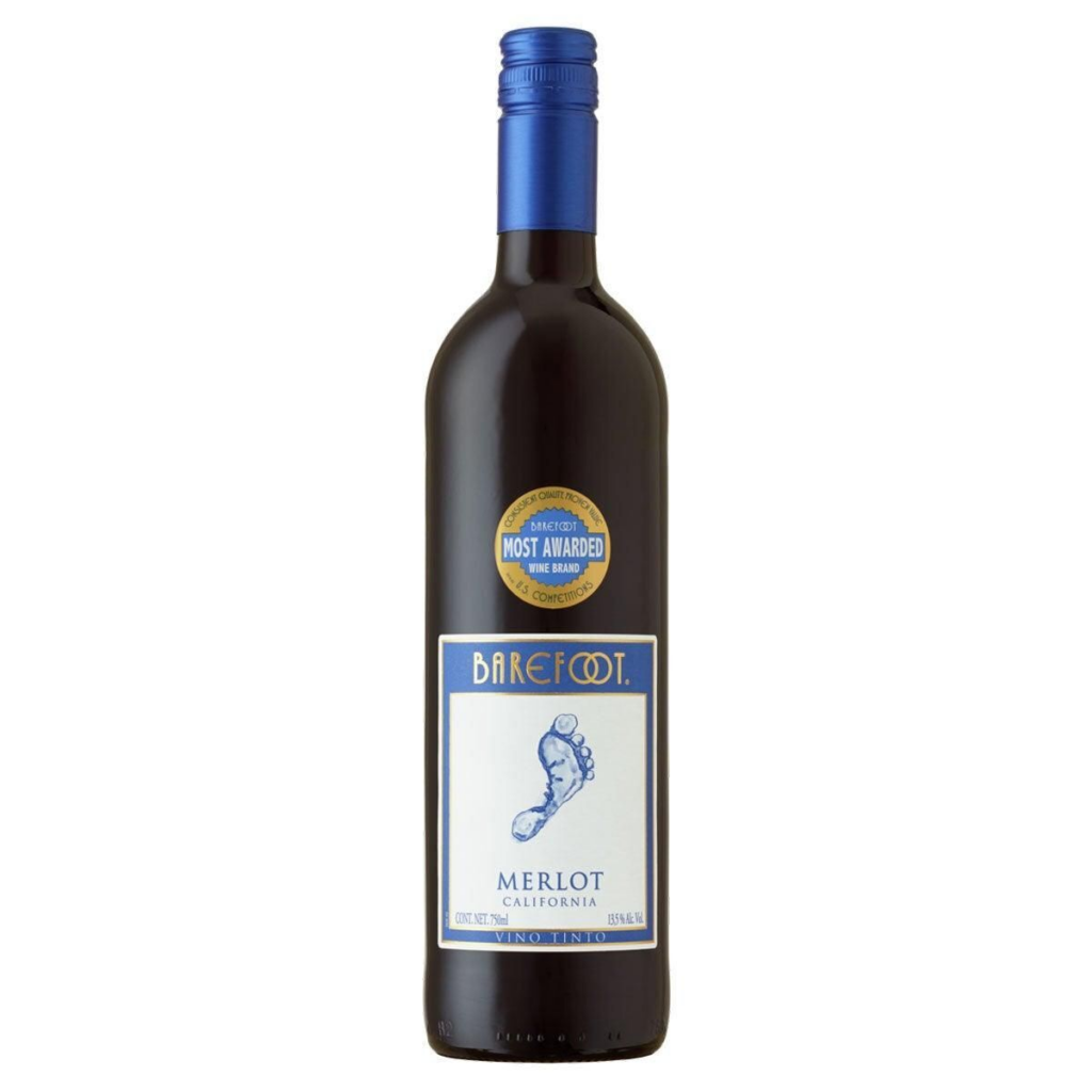 Dry Red Wine Barefoot Merlot 0.75l — buy online in Phuket